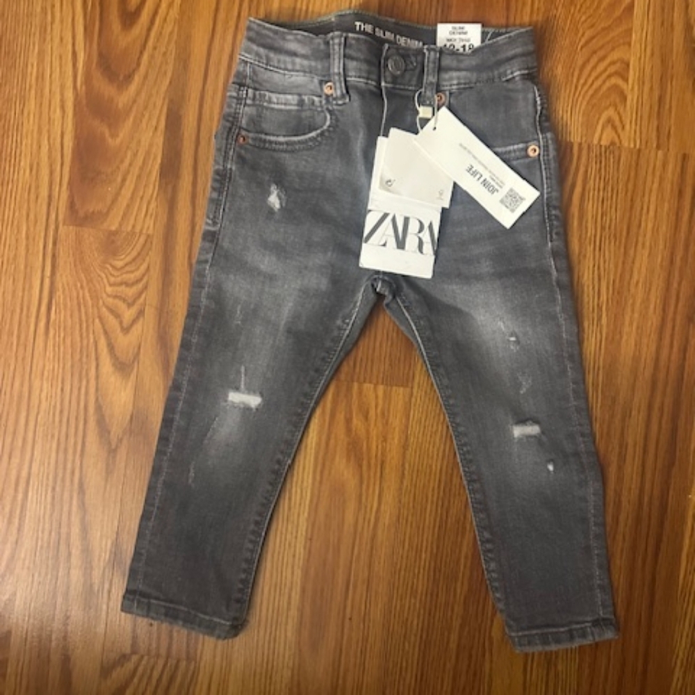 Zara Slim Denim Gray Jeans